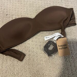 PINK Victoria's Secret Brown and Cream Bra